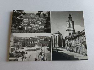 POSTCARD PRL PRZEMYŚL ZASANIE, RAILWAY STATION, CATHEDRAL STREET, STAMP