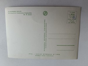 POSTCARD PRL KAZIMIERZ DOLNY KAMIENICE PRZYBYŁÓW TENEMENTS