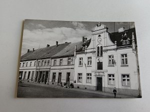 POSTCARD PRL KOŹMIN TOWN HALL AND MARKETPLACE