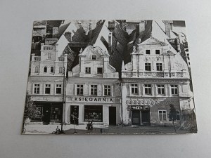 POSTCARD PRL BYTOM ODRZAŃSKI HISTORIC TOWNHOUSES IN THE MARKET SQUARE
