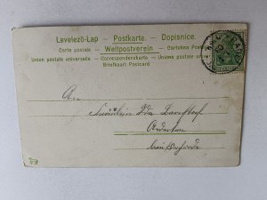 POSTCARD FLOWERS, LONG ADDRESS, STAMP, STAMP 1903