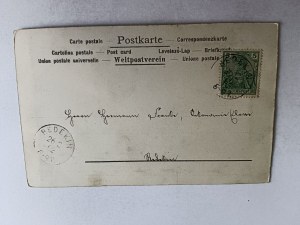 POSTCARD FLOWERS, LONG ADDRESS, STAMP, STAMP 1902