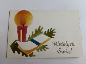 CHRISTMAS POSTCARD CANDLE
