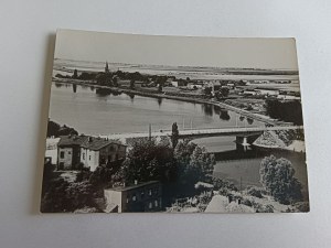 POSTCARD PRL KRUSZWICA LAKE GOPŁO BRIDGE