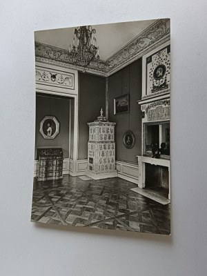 POSTCARD PRL NIEBORÓW PALACE INTERIOR, CABINET GREEN