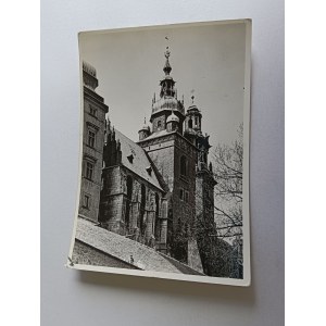 POCZTÓWKA PRL KRAKÓW WAWEL KATEDRA OD STRONY MIASTA