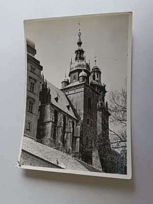 POSTCARD PRL KRAKOW WAWEL CATHEDRAL FROM THE SIDE OF THE CITY