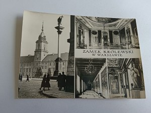 POSTCARD PRL WARSAW ROYAL CASTLE AUDIENCE HALL
