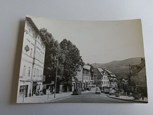 POSTCARD PRL SZKLARSKA PORĘBA UNITY OF NATION STREET