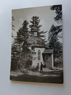 POSTCARD PRL KRYNICA WOODEN CHURCH