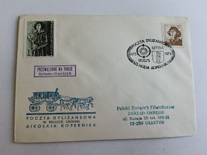 ENVELOPE, STAMP STAGECOACH POST OFFICE, STAMP SZTUM KWIDZYN