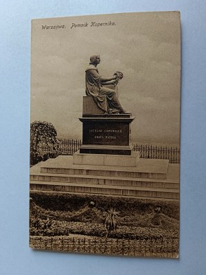 POSTCARD WARSAW KOPERNIK MONUMENT