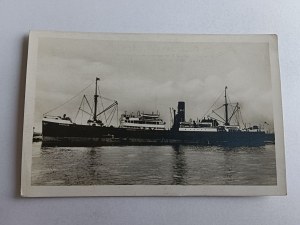 POSTCARD PASSENGER AND CARGO SHIP PREMIER PREMJER, POLISH-BRITISH SHIP COMPANY SS PREMJER