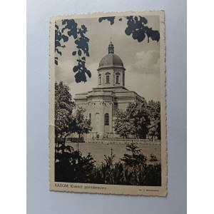 POCZTÓWKA RADOM KOŚCIÓŁ GARNIZONOWY, FOT CHOMĘTOWSKA, STEMPEL 1940 R, TRZEBINIA