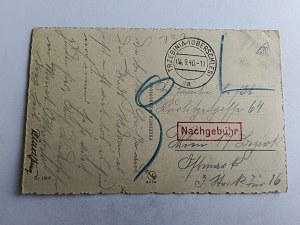 POSTCARD RADOM GARRISON CHURCH, FOT CHOMĘTOWSKA, STAMP 1940, TRZEBINIA