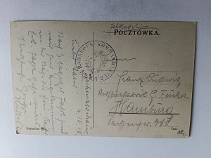 POSTCARD CZĘSTOCHOWA JASNA GÓRA, MONASTERY, STAMP 1918