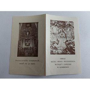 OBRAZEK KOMBORNIA, OBRAZ MATKI BOŻEJ POCIESZENIA SŁYNĄCY ŁASKAMI