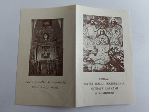 PICTURE KOMBORNIA, IMAGE OF MOTHER OF GOD OF CONSOLATION FAMOUS FOR HER GRACES