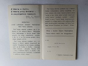 PICTURE OF STANISŁAWÓW, MIRACULOUS IMAGE OF THE MOST HOLY MOTHER OF GRACE, 1931