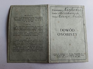 IDENTITY CARD PRINCE GREAT, MIECHOW, STAMP, PHOTO, 1928