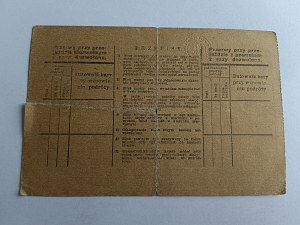 TICKET KRAKÓW POLISH STATE RAILROADS, PKP, GOCZAŁKOWICE, STAMP 1947