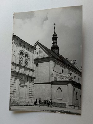 PHOTO PRL HRUBIESZOW CHURCH OF ST. MIKOŁAJ, FOT MYSTKOWSKI STAMP
