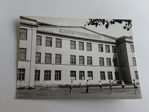 PHOTO PRL LUBACZOW COMMON SCHOOL, FOT MYSTKOWSKI STAMP