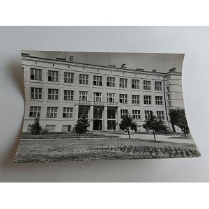 ZDJĘCIE PRL BIAŁA PODLASKA TECHNIKUM RACHUNKOWOŚCI, FOT MYSTKOWSKI PIECZĄTKA