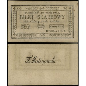 Polska, 4 złote polskie, 4.09.1794