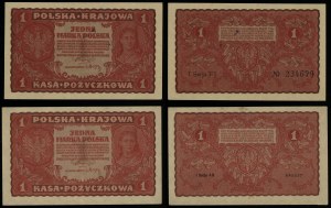 Poland, 2 x 1 Polish mark, 23.08.1919