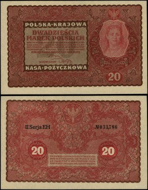 Poland, 20 Polish marks, 23.08.1919