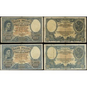Pologne, set : 2 x 100 or, 28.02.1919