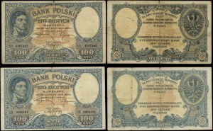 Poland, set: 2 x 100 zloty, 28.02.1919