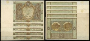 Poland, 5 x 50 zloty, 1.09.1929