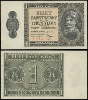 Poland, 1 zloty, 1.10.1938