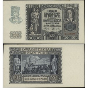 Poland, 20 gold, 1.03.1940, L