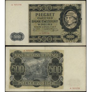 Pologne, 500 zloty, 1.03.1940, A