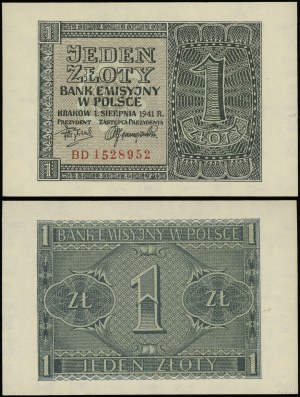 Poland, 1 zloty, 1.08.1941