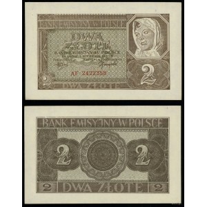Pologne, 2 zlotys, 1.08.1941, AF