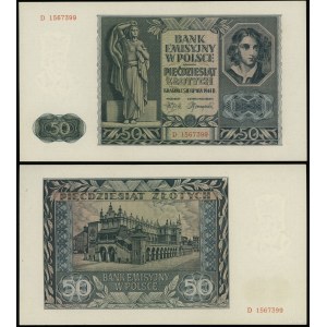 Poland, 50 zloty, 1.08.1941, D