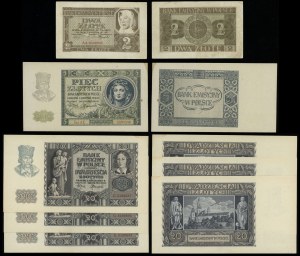 Poland, set of 5 banknotes, 1940/1941