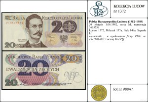 Poland, 20 zloty, 1.06.1982