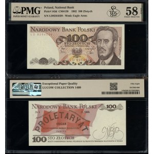 Polska, 100 złotych, 1.06.1982, LD - Szparło L4