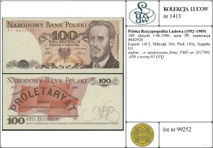 Poland, 100 zloty, 1.06.1986