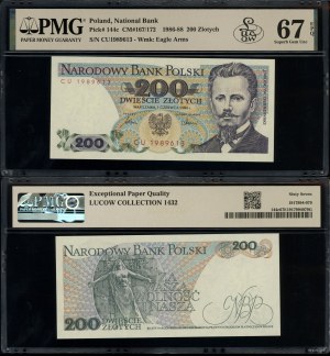 Poland, 200 zloty, 1.06.1986