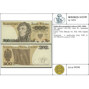 Pologne, 500 zloty, 1.06.1982, FL