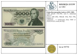 Poland, 5,000 zloty, 1.06.1982