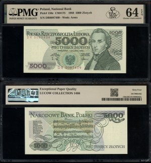 Poland, 5,000 zloty, 1.12.1988