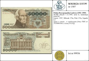 Poland, 50,000 zloty, 1.12.1989