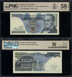 Poland, 100,000 zloty, 1.02.1990